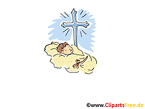 Croix clip arts gratuits - Baptême illustrations