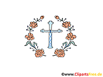 Croix illustration gratuite - Baptême clipart