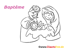 Parents image à imprimer - Baptême cliparts