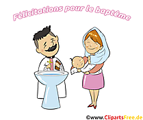 Prêtre baptême illustration à télécharger gratuite