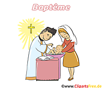 Prêtre dessin - Baptême cliparts à télécharger