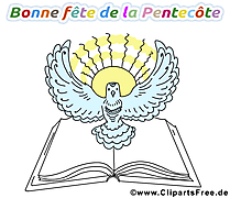 Illustration Pentecôte carte gratuite