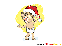Bébé Santa image gratuite – Bonne année cliparts