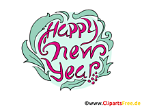 Happy New Year - Carte voeux bonne année