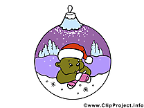 Ours hiver image gratuite – Bonne année clipart