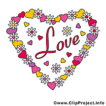 Amour dessin gratuit - Saint-Valentin image