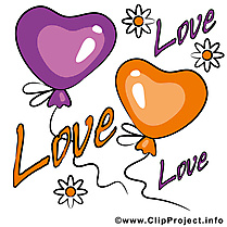 Ballons images - Saint-Valentin clip art gratuit