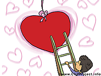 Carte virtuelle gratuite Saint-Valentin clip art