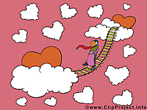 Ciel illustration gratuite - Saint-Valentin clipart