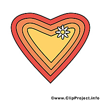 Coeur clipart - Saint-Valentin dessins gratuits