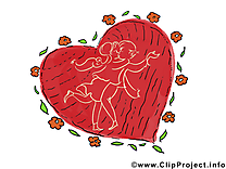 Coeur images - Saint-Valentin clip art gratuit