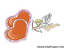 Cupidon carte gratuite - Saint-Valentin image