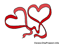 Saint-Valentin clip art – Coeurs image gratuite