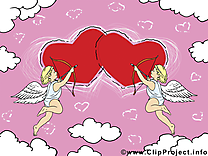 Saint-Valentin illustration - Coeurs images