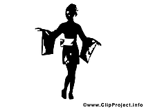 Kimono image gratuite - Silhouette images cliparts