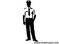 Policier dessin à télécharger - Silhouette images