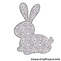 Silhouette lapin images gratuites – Pâques clipart