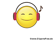 Musique smiley clipart gratuit