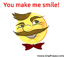 Tu me fais rire smiley dessin gratuit