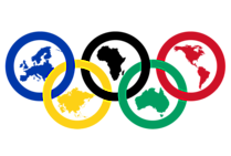 2021 Anneaux Olympiques avec Continents Signification Illustration PNG