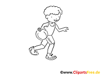 Basket-ball images à colorier - Balle clip art