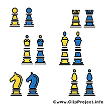 Échecs image à télécharger - pièces clipart