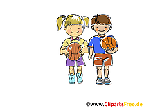 Enfants illustration - Basket-ball images gratuites