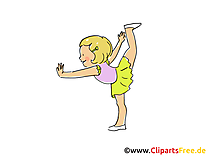 Gymnaste illustration gratuite - Athlète clipart