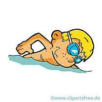 Natation clip art – Mer image gratuite