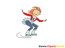 Patinage image gratuite – Patins à glace clipart