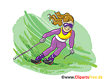 Ski sur herbe illustration images gratuites