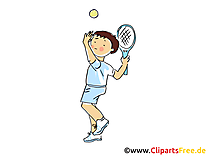 Tennis clip arts gratuits - Badmington illustrations