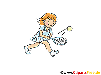 Tennis clip arts gratuits - Raquette illustrations