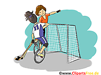 Unicycle hockey clip art gratuit