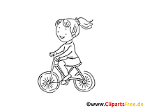 Vélo dessin à imprimer - Bicyclette cliparts