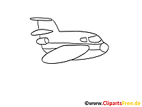 Avion dessin gratuit à colorier