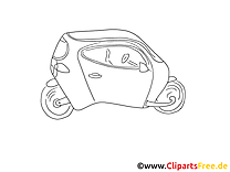 Concept-car image à colorier clipart