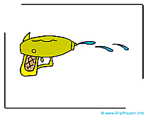 Pistolet à eau dessin à télécharger