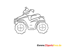 Quad illustration gratuite clipart