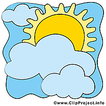 Beau Temps clip art – Soleil image gratuite