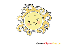 Chaleur clipart gratuit - Soleil images gratuites