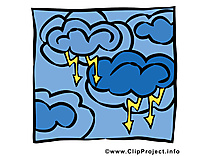 Foudre dessin gratuit - Orage image gratuite