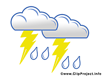 Foudre image gratuite - Pluie cliparts