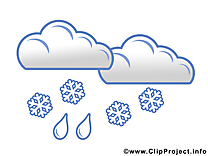 Neige clipart gratuit - Nuée images gratuites