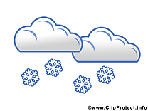 Neige clipart gratuit - Nuées images gratuites