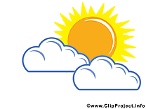 Nuages clip art gratuit – Soleil images gratuites