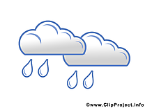 Nuées clip art gratuit – Pluie images gratuites