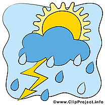 Pluie dessin gratuit - Soleil clip arts gratuits