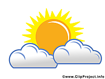 Soleil clip art gratuit – Nuages images gratuites