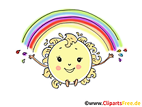 Soleil images - Arc-en-ciel clip art gratuit